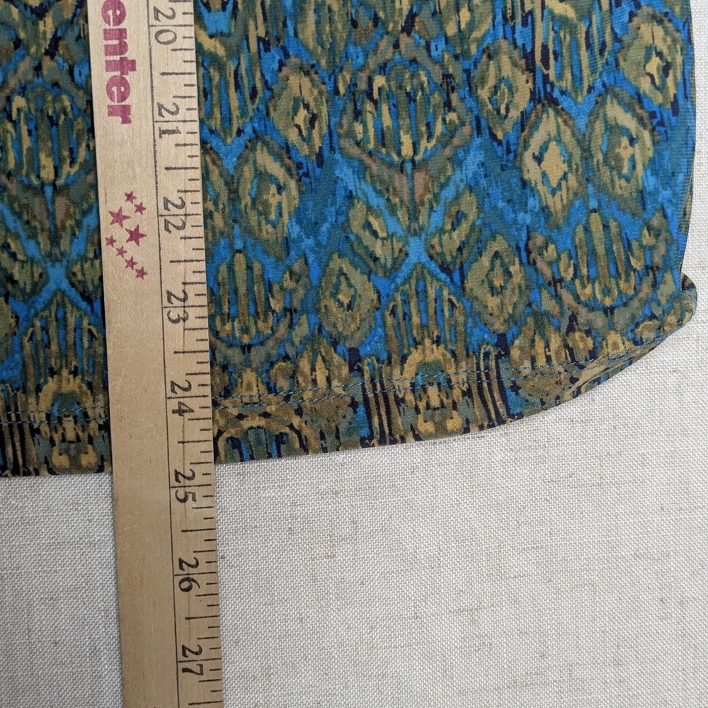 ​Chaps Ikat Print Keyhole Blouse - XL - Picture 10 of 11